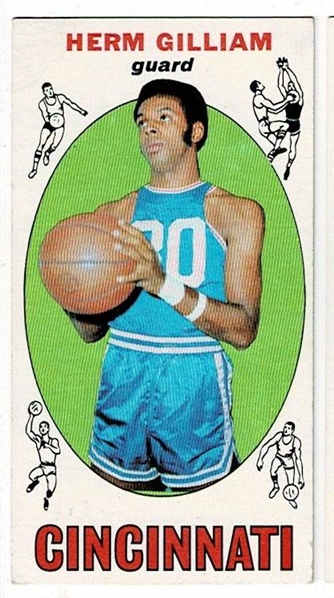 1969 Topps Basketball #87 Herm Gilliam - Cincinnati Royals RC